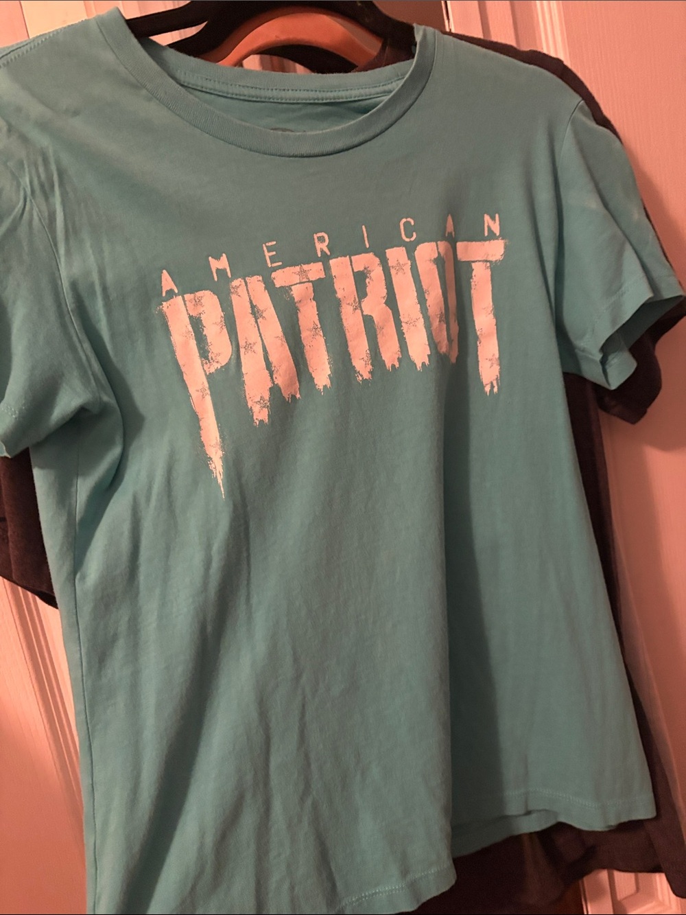 American Patriot Short Sleeve Tee - Aqua Blue